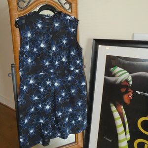 Ellen Tracy High Neck Business Casual Dress